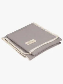 BabyMatex Babytæppe i Hør 75 x 100 cm, Mørkegråt