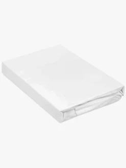 BabyMatex Bamboo Stræklagen til Tremmeseng 60 x 120 cm, Hvid