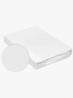 BabyMatex Bamboo Stræklagen til Tremmeseng 60 x 120 cm, Hvid