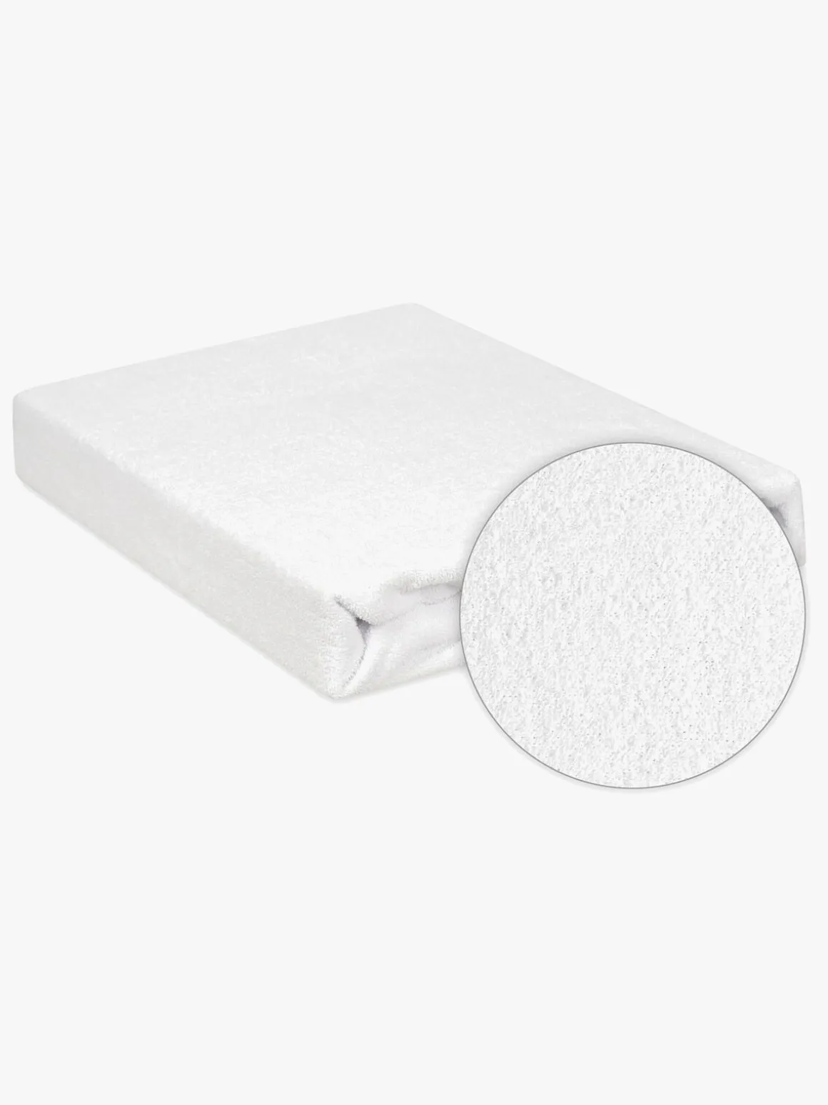 BabyMatex Classic Frotté Stræklagen til Juniorseng 70x140 cm, Hvid