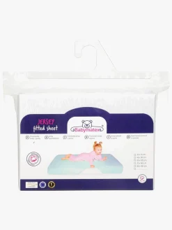 BabyMatex Jersey Stræklagen til Tremmeseng 60 x 120 cm, Hvid