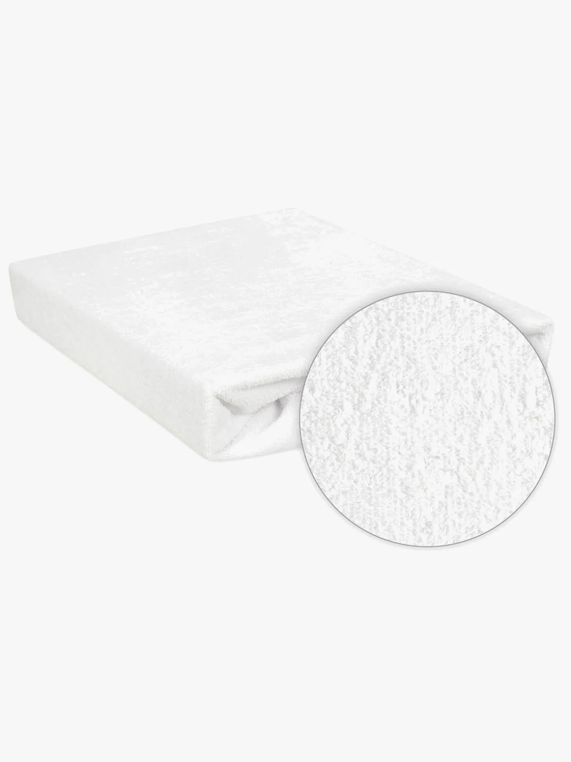 BabyMatex Premium Frotté Stræklagen til Juniorseng 70 x 140 cm, Hvid