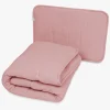BabyMatex Sæt med Babydyne 100 x 135 cm & Babypude 40 x 60 cm i Muslin, Pink