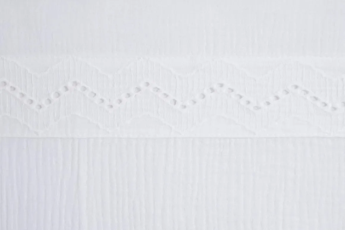 Baby's Only CALM Stræklagen med Broderi 40x80, White