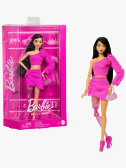 Barbie Deluxe Style Dukke Sort Hår & Benprotese