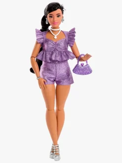 Barbie Deluxe Style Dukke i Lilla Outfit