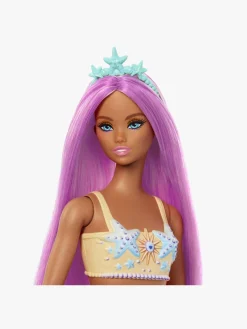 Barbie Dukke Havfrue med Farverig Hår, Orange