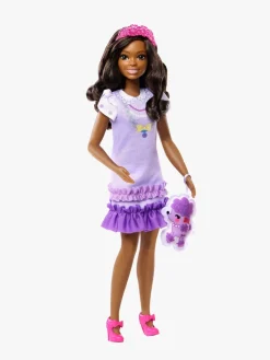 Barbie My First Dukke Brunt Hår med Puddel