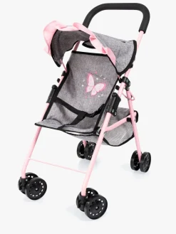 Bayer Design Dukkeklapvogn med Kaleche, Grå