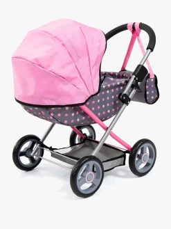 Bayer Design Dukkevogn Cosy, Grå/Lyserød