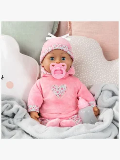 Bayer Design First Words  Interaktiv Dukke 38cm, Pink Blomster