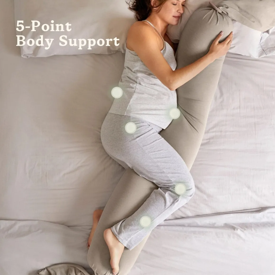 bbhugme Graviditets- og Ammepude, Seashell Beige