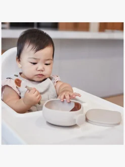 b.box Skål med Låg Silikone, Latte