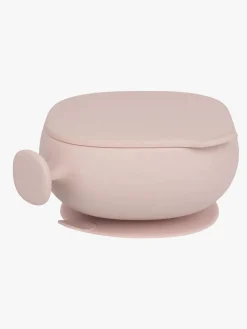 b.box Skål med Låg Silikone, Blush