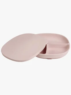 b.box Tallerken med Låg Silikone, Blush