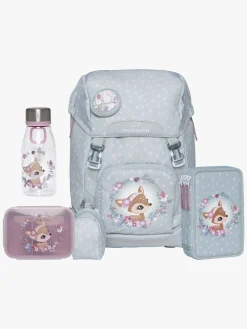 Beckmann Rygsæk 22L inkl Penalhus, Flaske & Madkasse, Forest Deer Dusty Mint