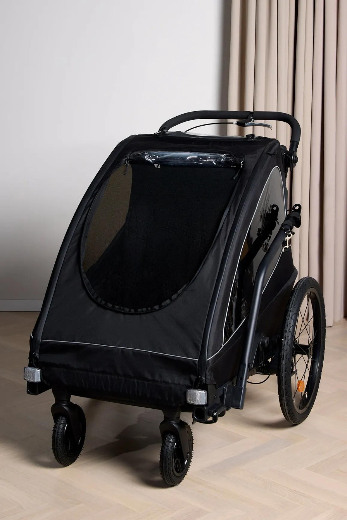 Beemoo Activity Sport Cykelanhænger inkl. Løbesæt, Black