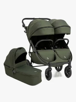 Beemoo BFF60 2 Søskendevogn inkl. Liggedel, Dark Forest