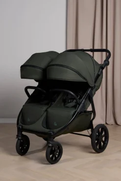 Beemoo BFF60 2 Søskendevogn inkl. Liggedel, Dark Forest