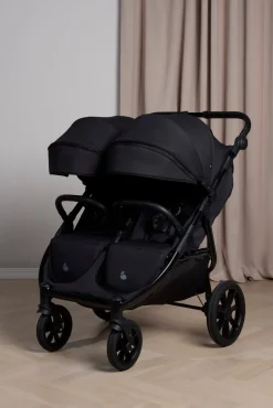 Beemoo BFF60 2 Søskendevogn, Night Black