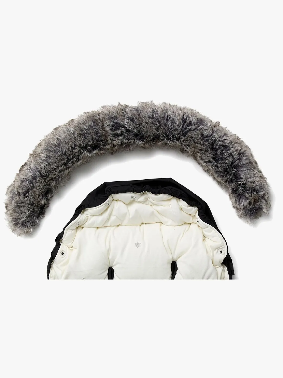 Beemoo Brisk Vinterkørepose, Black/Snowflake