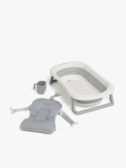Beemoo CARE Assist Badekar inkl. Badestøtte & Skyllekande, White/Grey