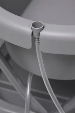 Beemoo CARE Flex Puslebord med Badekar, Dark Grey