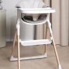 Beemoo CARE Harmony Højstol inkl. Hynde, White/Wood/Beige