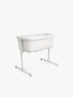 Beemoo CARE 2-i-1 Bedside Crib & Kravlegård, Light Grey