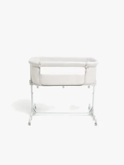 Beemoo CARE 2-i-1 Bedside Crib & Kravlegård, Light Grey