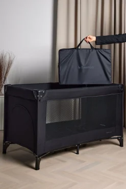 Beemoo CARE QuickFold Weekendseng inkl. Madras, Black
