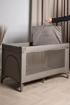 Beemoo CARE QuickFold Weekendseng inkl. Madras, Taupe