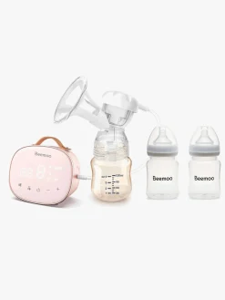 Beemoo CARE Single Elektrisk Brystpumpe inkl. Modermælksflaske 180 ml 2-pak