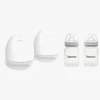 Beemoo CARE Wearable Elektrisk Brystpumpe Dobbelt inkl. Modermælksflaske 180 ml 2-pak