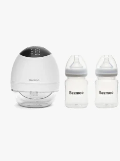 Beemoo CARE Wearable LED Elektrisk Brystpumpe Single inkl. Flasker 180 ml 2-pak