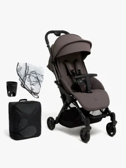 Beemoo Easy Fly Lux 4 Klapvogn inkl. Tilbehørspakke, Gull Grey