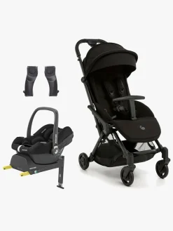 Beemoo Easy Fly Lux 4 Klapvogn inkl Maxi-Cosi CabrioFix Autostol Baby & Base, Jet Black