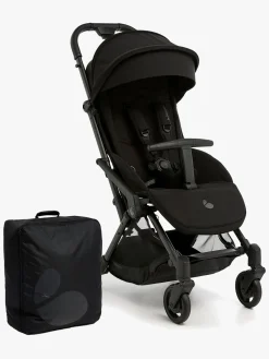 Beemoo Easy Fly Lux 4 Klapvogn inkl Padded Transporttaske, Jet Black