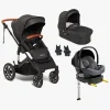 Beemoo Maxi 4 Duovogn inkl. Route i-Size Autostol Baby & ISOFIX Base, Black/Mineral Gray