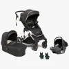 Beemoo Maxi 4 Duovogn inkl. Route i-Size Autostol Baby, Black Silver/Mineral Grey