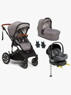 Beemoo Maxi 4 Duovogn inkl. Route i-Size Autostol Baby & ISOFIX Base, Grey Black/Mineral Gray