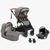 Beemoo Maxi 4 Duovogn inkl. Route i-Size Autostol Baby, Grey Black/Mineral Grey