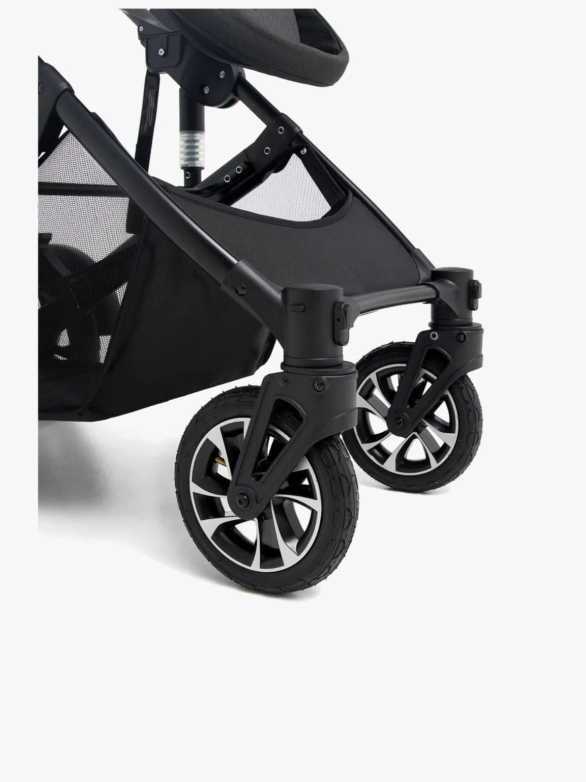 Beemoo Maxi 4 Twin Søskendevogn, Black/Black