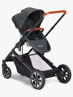 Beemoo Maxi 4 Twin Søskendevogn inkl. Søskendeklapvognsdel, Black/Black