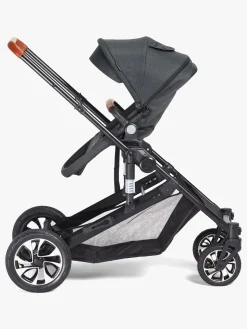 Beemoo Maxi 4 Twin Søskendevogn inkl. Søskendeklapvognsdel, Black/Black