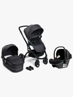 Beemoo Move Duo Kombivogn inkl. Route i-Size Autostol Baby, Asphalt/Black Stone