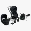 Beemoo Move Duo Kombivogn inkl. Cybex Aton B2 i-Size Autostol Baby & Base, Black/Volcano Black