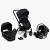Beemoo Move Duo Kombivogn inkl. Route i-Size Autostol Baby, Black/Black Stone
