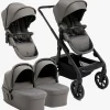 Beemoo Pro Max Søskendevogn inkl. Liggedele, Mocha Grey