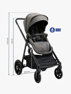 Beemoo Pro Multi 2 Klapvogn, Mocha Grey